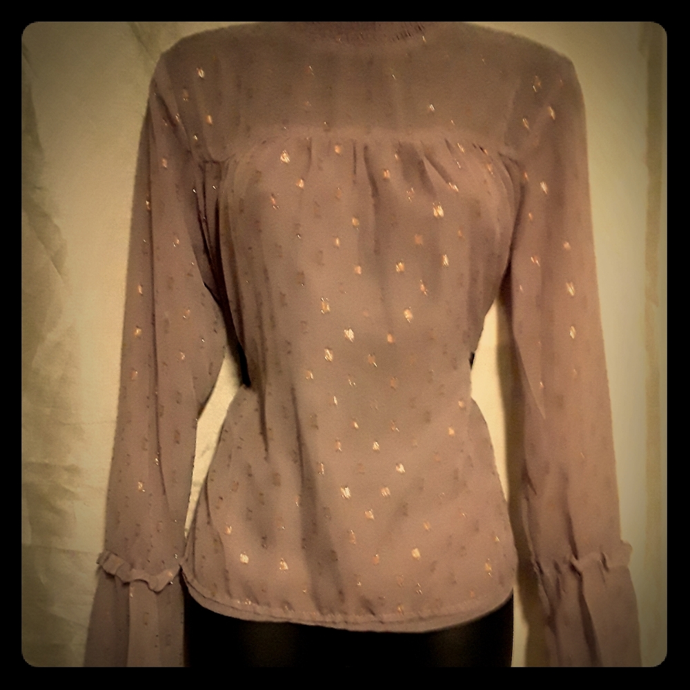 Xhilaration Women's Soft Lavender Blouse Size: M